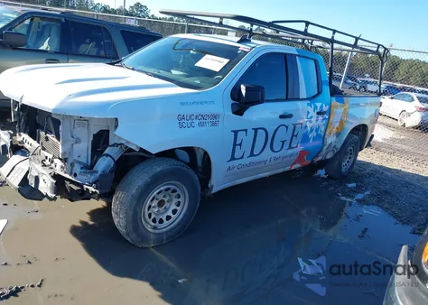 2020 Chevrolet Silverado 1500 2Wd Double Cab Standard Bed Wt from USA, damaged, VIN 1GCRWAEK6LZ229532